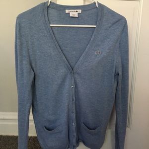 Light Blue Lacoste Cardigan